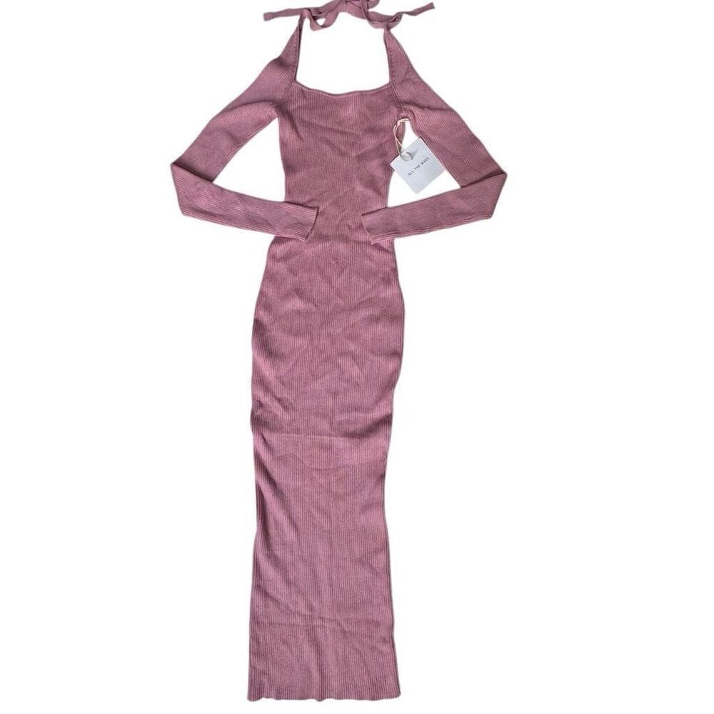 Revolve All the Ways Riley Maxi Dress in Blush Pink - Picture 4 of 14